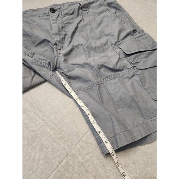 Polo Ralph Lauren mens Cargo Canvas Utility shorts 35x10 cotton Pockets Gray - Picture 4 of 8